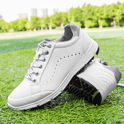 THESTRON Men's Spikeless Golf Shoes Big Size Training & Casual Golf Sneakers All-Season Breathable Footwear | 718