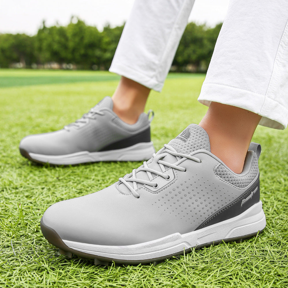 Thestron Men's Big Size Golf Shoes | Spikeless Training Shoes UK 6-13 | All-Season Casual Golf Sneakers | 2001
