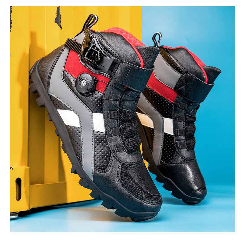Motorcycle Riding Shoes | Unisex All-Season Urban Street Bike Boots | Casual Biker Sneakers | JC-1988