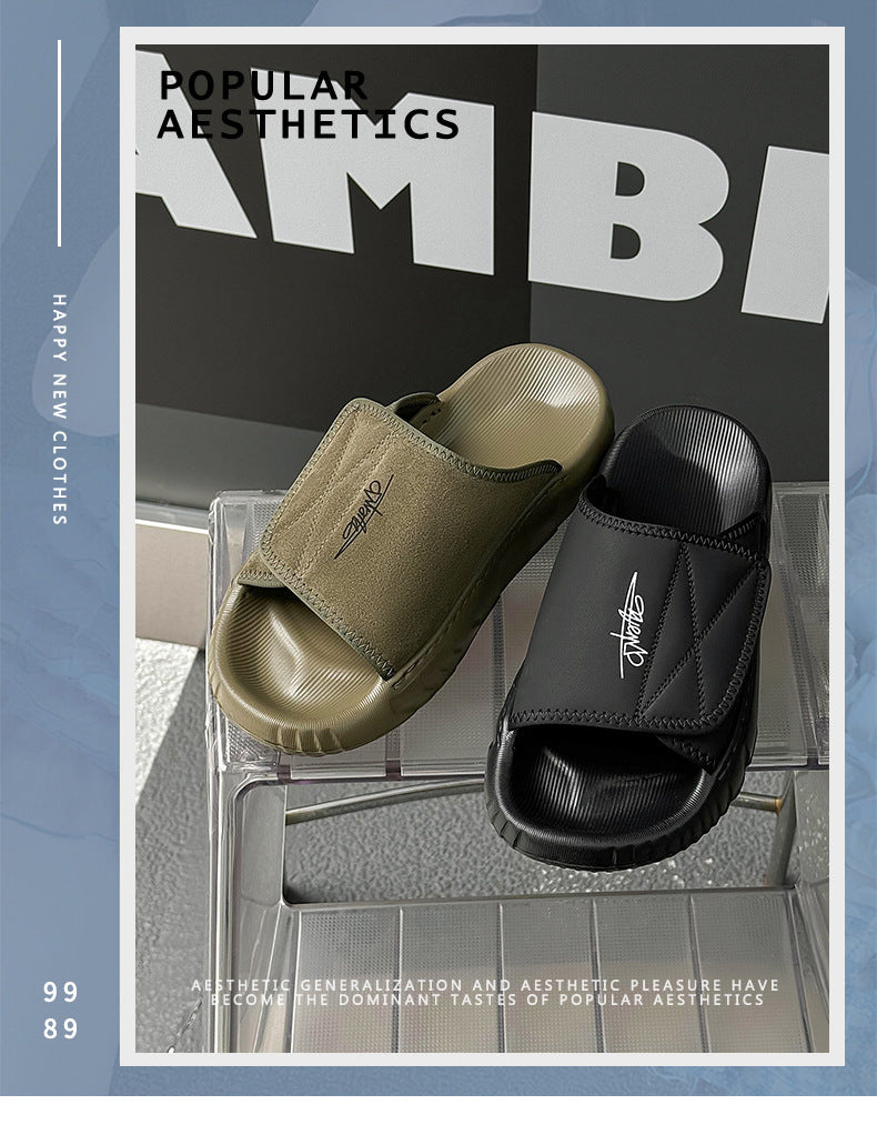 Men’s Suede Leather Fisherman Sandals | Outdoor Slide Slippers with Arch Support | Summer Beach Casual Shoes for Men | T98-1