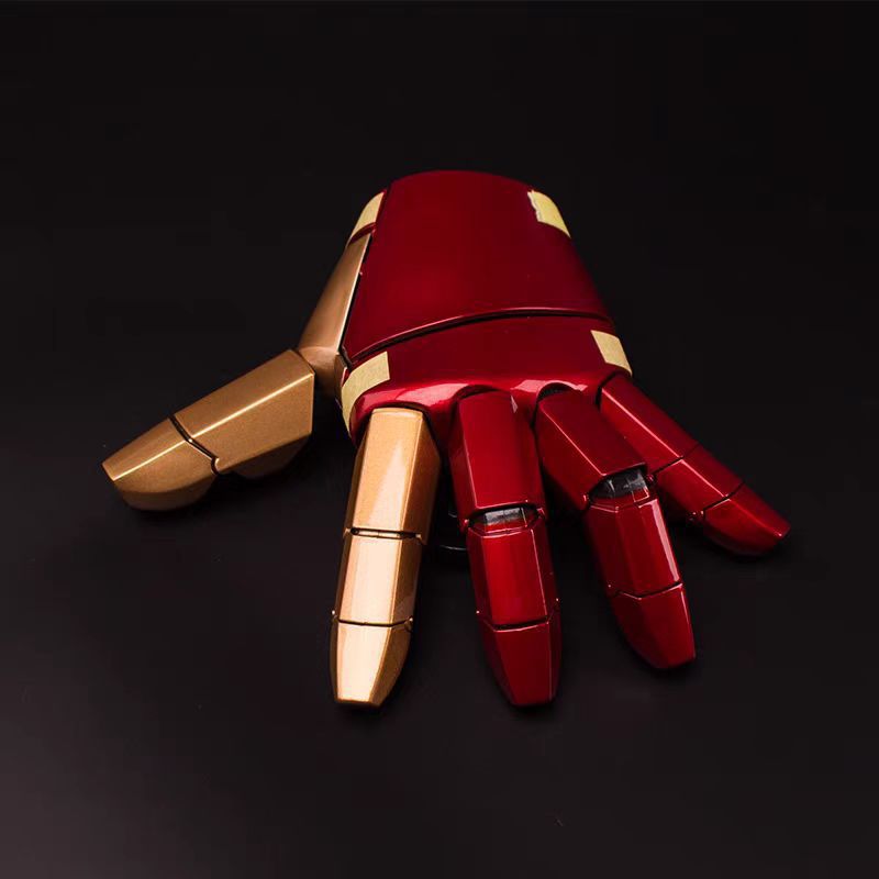 Iron Man MK42 Wearable Armor Arm | 1:1 Scale Voice & Remote Control Open/Close Gauntlet | LED Laser & Repulsor Effects | GTX001