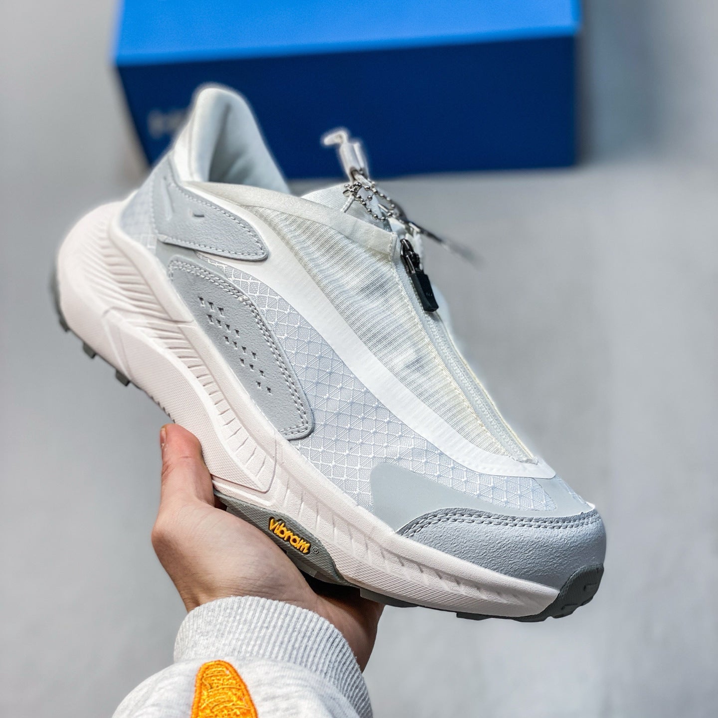HOKA ONE ONE Unisex Trail Running Shoes Waterproof Hiking Sneakers Thick Sole Outdoor Trainers All‑Terrain Footwear