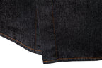 Men’s Washed Denim Shirt – Long Sleeve 100% Cotton Casual Button-Up Top | 6025