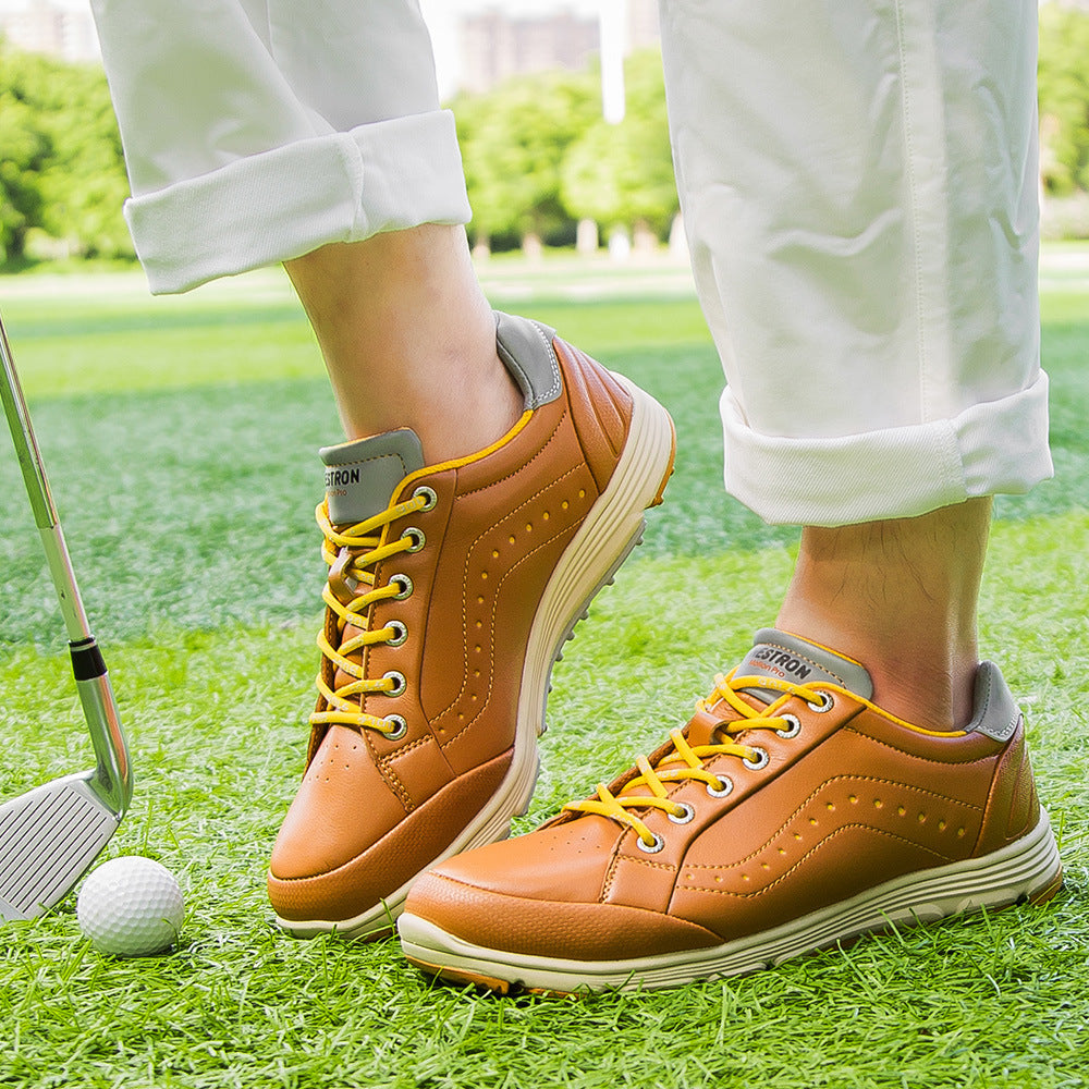 THESTRON Men's Spikeless Golf Shoes Big Size Training & Casual Golf Sneakers All-Season Breathable Footwear | 718