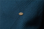 Men’s V-Neck Color-Trim Knit Cardigan – Casual Loose-Fit Buttoned Sweater for Autumn | SW199