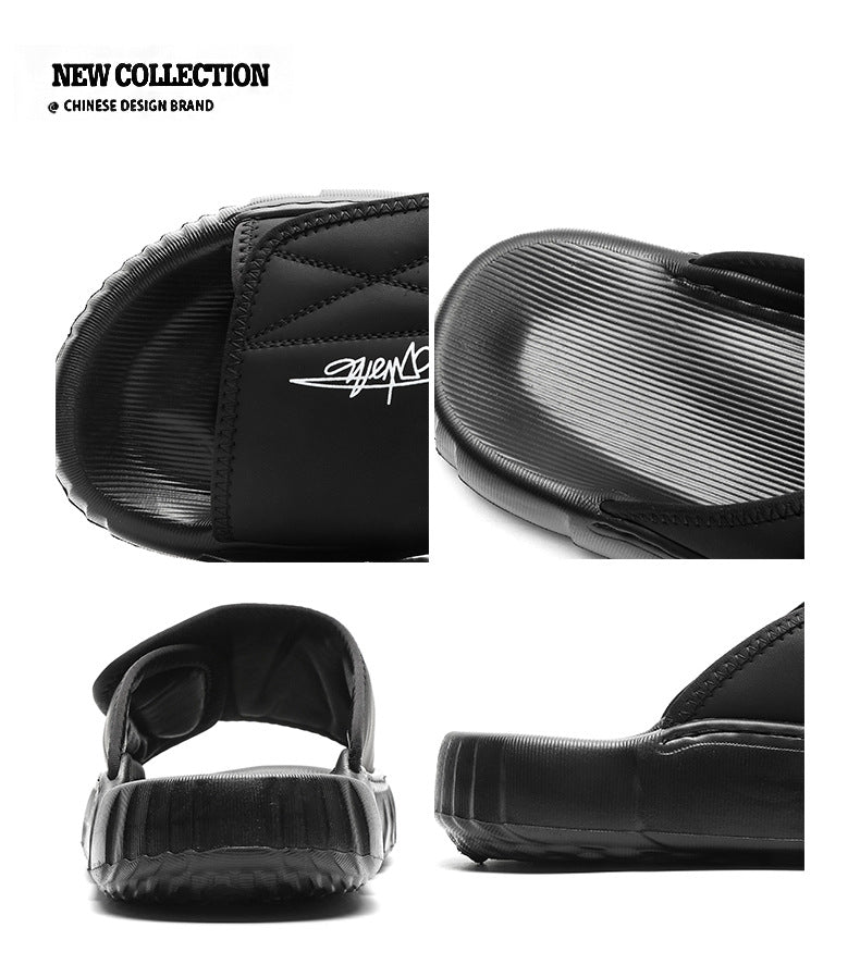 Men’s Suede Leather Fisherman Sandals | Outdoor Slide Slippers with Arch Support | Summer Beach Casual Shoes for Men | T98-1