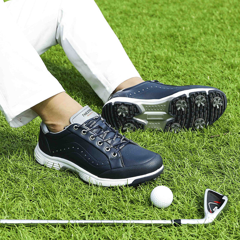 Thestron 716 Men's Big Size Spiked Golf Shoes | Size 39-49 (UK 6-14) | All-Terrain Performance Footwear | 716