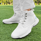 Thestron Men's High-Top Winter Golf Shoes Water-Resistant & Anti-Slip Spiked Trainers Big Sizes
