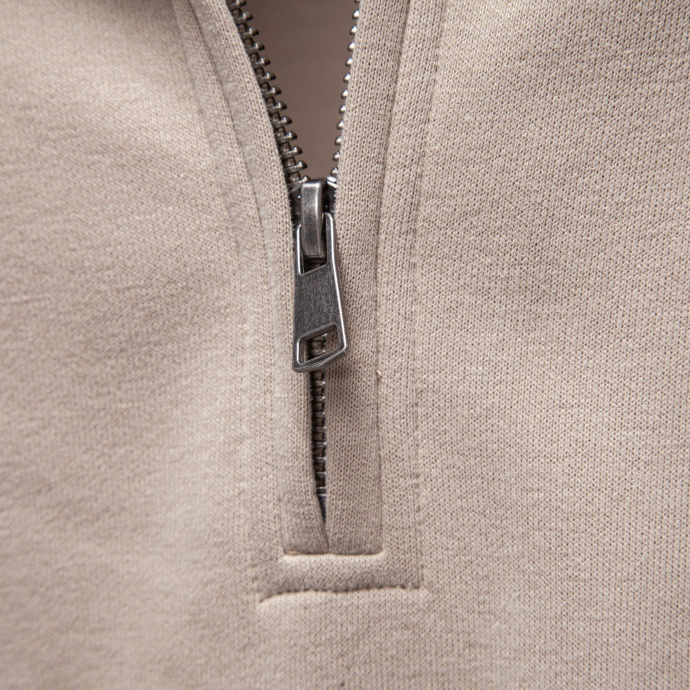 Men's Half-Zip Stand Collar Sweatshirt | 2026 Autumn Casual Pullover with Raglan Sleeves | Soft Cotton-Blend Fleece Top | HD3046