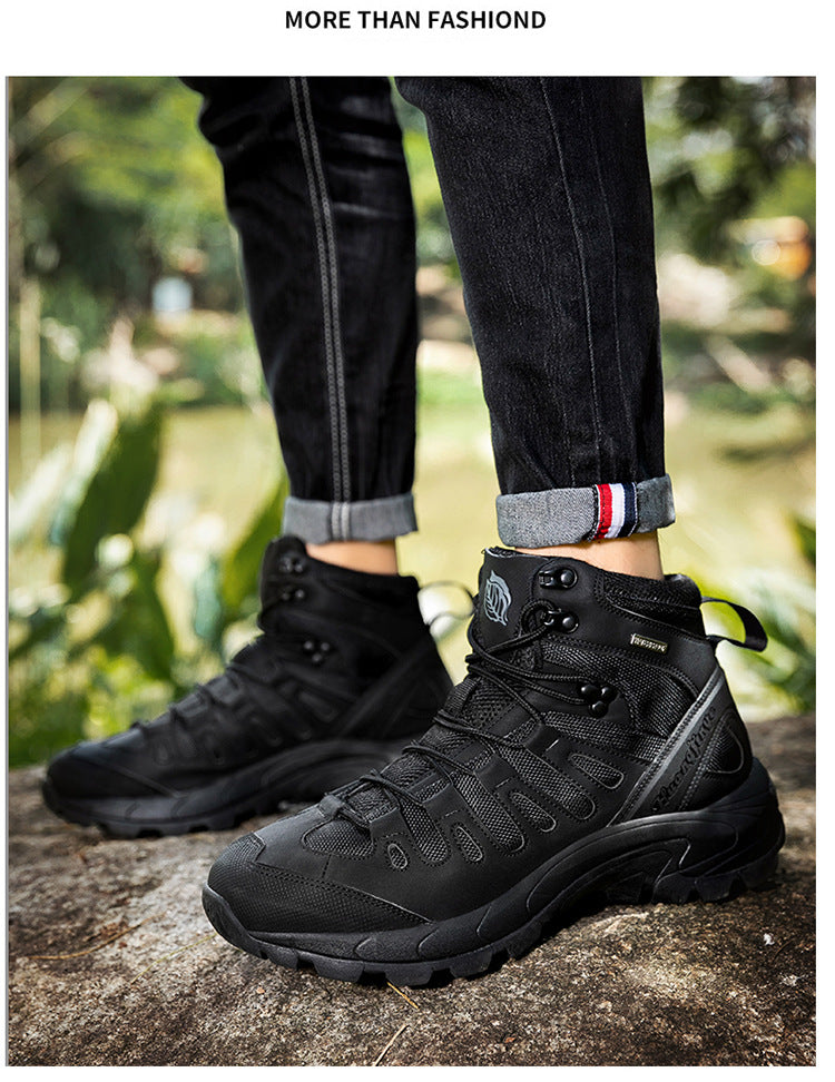 Tactical Combat Boots | Waterproof Breathable Military Hiking Boots | High-Top Climbing & Training Footwear | TRK888
