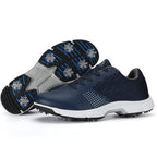 THESTRON Men's Big Size Waterproof Golf Shoes | Spiked Athletic Sneakers Size US 7-15 | T615