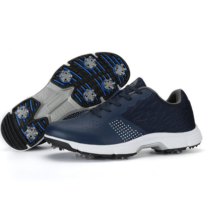 THESTRON Men's Big Size Waterproof Golf Shoes | Spiked Athletic Sneakers Size US 7-15 | T615