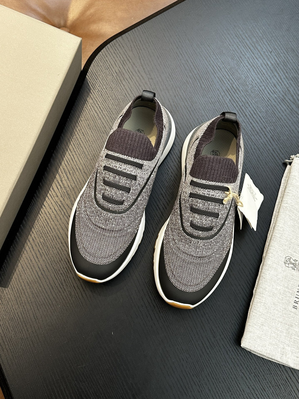 Men's Genuine Leather & Mesh  Breathable Shoes Travel Comfort Insole Slip-On Trainers Casual Driving Boots