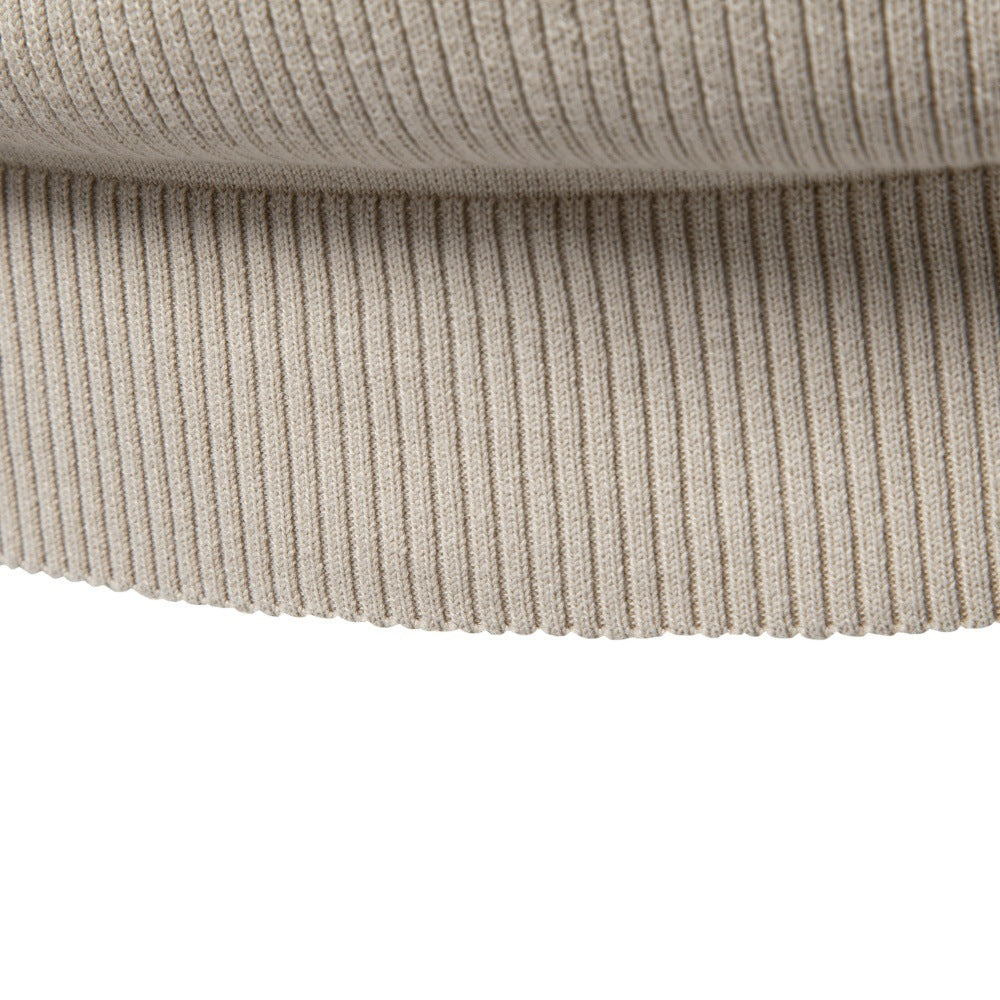 Men's Crew Neck Knit Sweater | 2026 Autumn Business Casual Pullover | Warm Cotton-Blend Jacquard Jumper | SW248