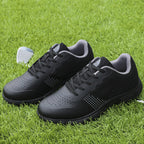 THESTRON Men's Big Size Waterproof Golf Shoes | Spiked Athletic Sneakers Size US 7-15 | T615