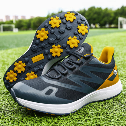 Thestron Men's Mesh Golf Shoes | Breathable Spikeless Sneakers | Lightweight Summer & Training Footwear | 916