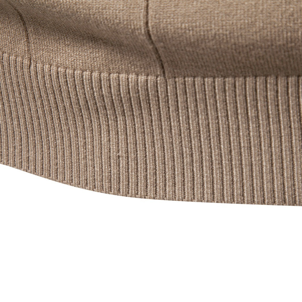 Men's High Turtleneck Knit Sweater | 2026 Winter Thick Warm Slim Fit Pullover | Soft Viscose Blend Jumper | HIGH005