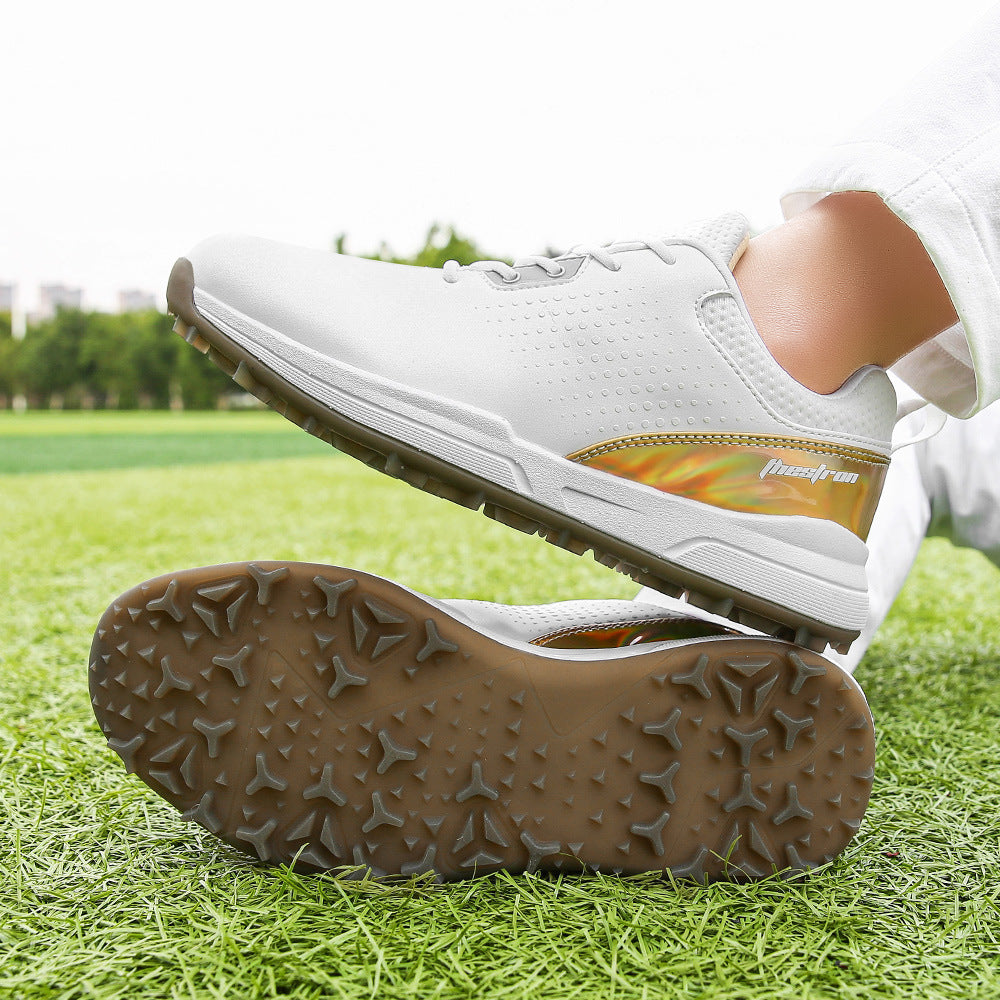 Thestron Men's Big Size Golf Shoes | Spikeless Training Shoes UK 6-13 | All-Season Casual Golf Sneakers | 2001