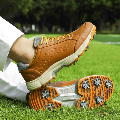 Thestron 716 Men's Big Size Spiked Golf Shoes | Size 39-49 (UK 6-14) | All-Terrain Performance Footwear | 716