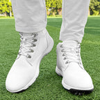 Thestron Men's High-Top Winter Golf Shoes Water-Resistant & Anti-Slip Spiked Trainers Big Sizes