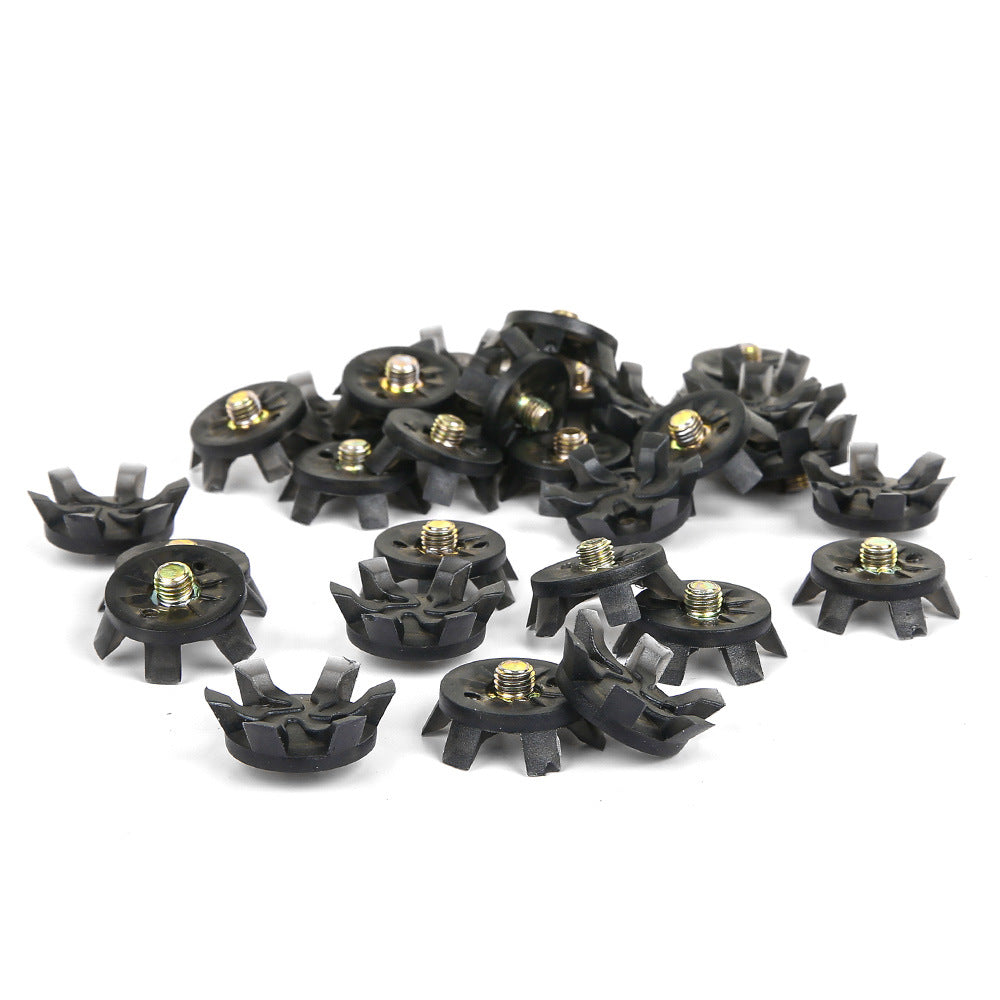 THESTRON Universal Golf Shoe Cleat Wrench & 4-Color TPU Replacement Spikes Kit | D-909