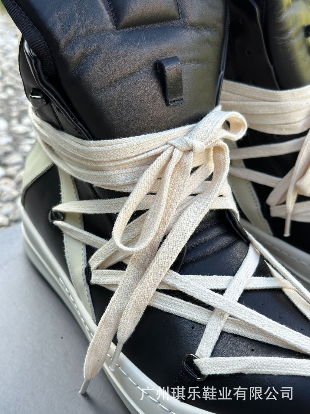High-Top Genuine Leather Sneakers | Inverted Triangle & Pentagram Design | Unisex Thick-Sole Casual Board Shoes