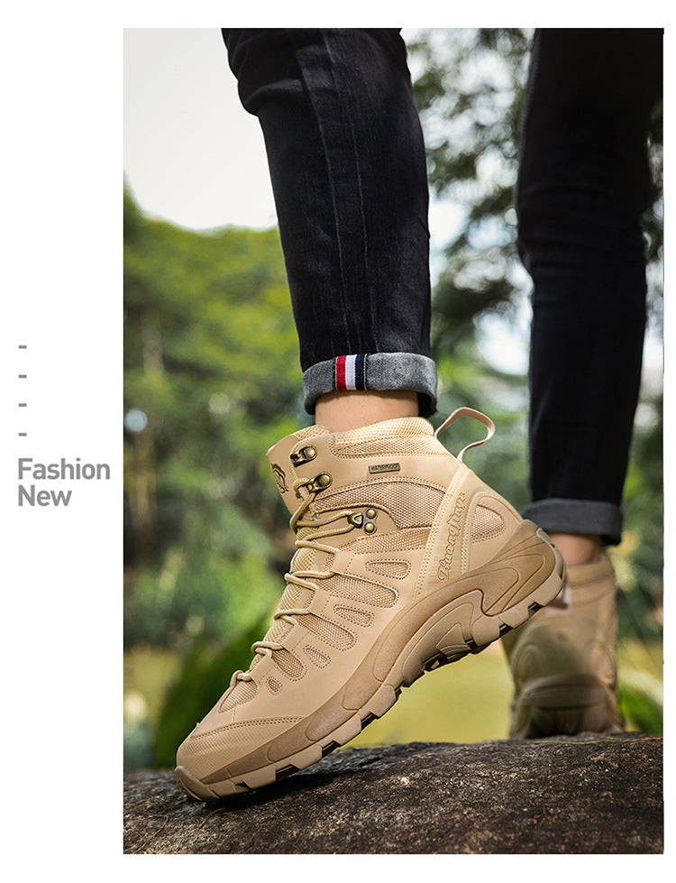 Tactical Combat Boots | Waterproof Breathable Military Hiking Boots | High-Top Climbing & Training Footwear | TRK888