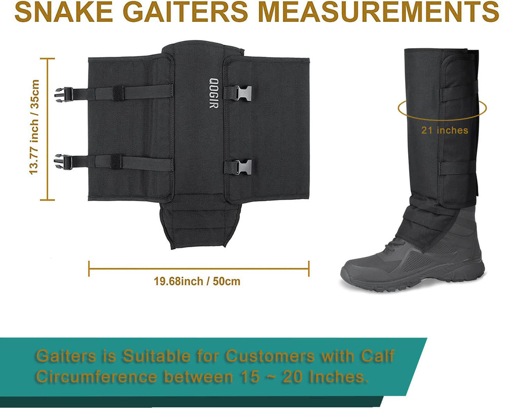 Anti-Snake Bite Leggings | Outdoor Hunting Leg Guards with Abrasion-Resistant Oxford Fabric | Puncture-Proof Gaiters for Hiking & Bushcraft | 0094
