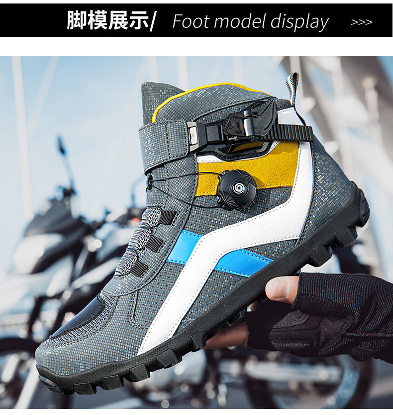 Motorcycle Riding Shoes | Unisex All-Season Urban Street Bike Boots | Casual Biker Sneakers | JC-1988