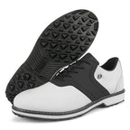 Thestron K05 Men's Brogue Style Golf Shoes | Water-Resistant Leather Spikeless Shoes | Business Casual Golf & Leisure Footwear | K05