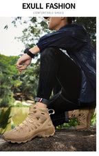 Tactical Combat Boots | Waterproof Breathable Military Hiking Boots | High-Top Climbing & Training Footwear | TRK888