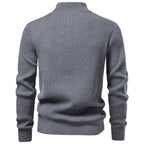 Men's Half-Zip Stand Collar Knit Sweater | 2026 Winter Business Casual Pullover | Warm Cotton-Blend Jumper | SW258
