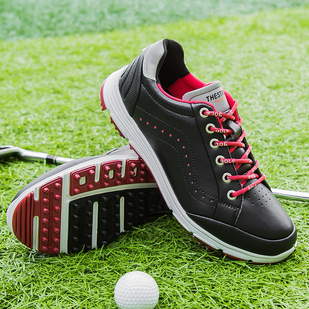 THESTRON Men's Spikeless Golf Shoes Big Size Training & Casual Golf Sneakers All-Season Breathable Footwear | 718