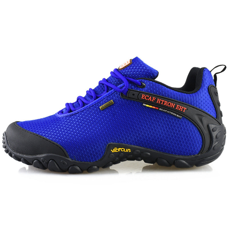 ECAF HTRON Men Water-Resistant Hiking Shoes Breathable Trainers Trail Runners Lightweight Outdoor Trekking Sneakers