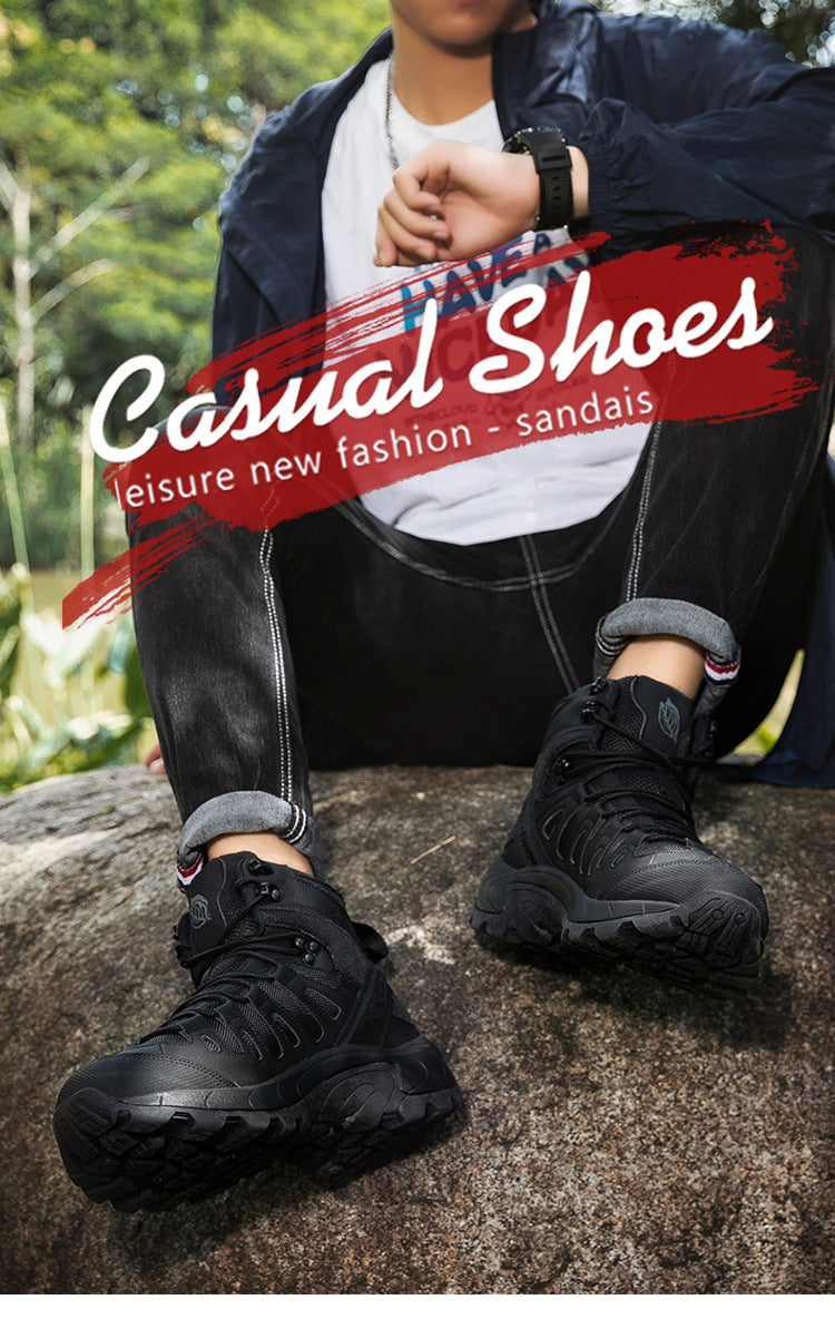 Tactical Combat Boots | Waterproof Breathable Military Hiking Boots | High-Top Climbing & Training Footwear | TRK888