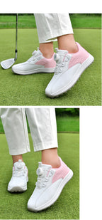Packard Golf Shoes with Rotating Buckle | Anti-Slip Spiked Golf Madison Trainers | Breathable Microfiber Athletic Boots