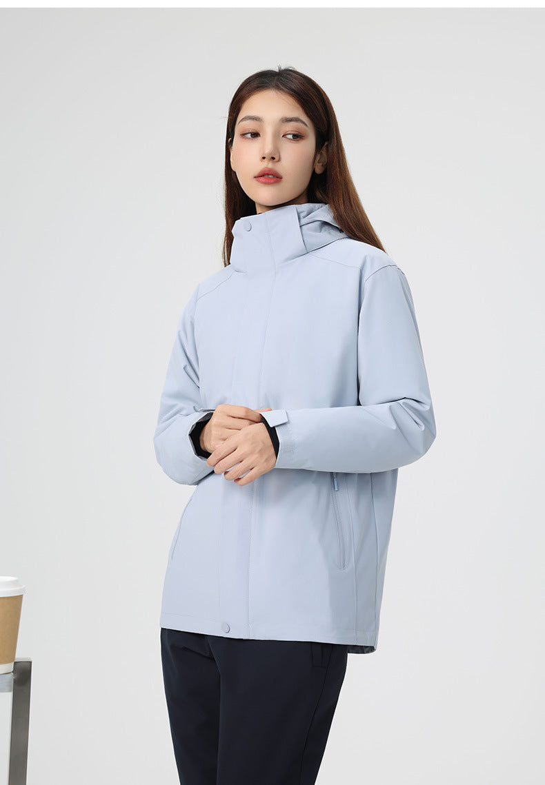 Men's 3-in-1 Winter Jacket with 90% White Duck Down | Waterproof Windproof Hiking Coat | All-Season Outdoor Protection | 251905