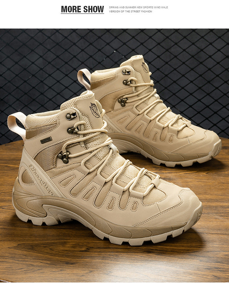 Tactical Combat Boots | Waterproof Breathable Military Hiking Boots | High-Top Climbing & Training Footwear | TRK888