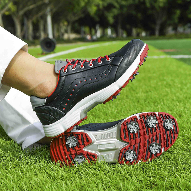 Thestron 716 Men's Big Size Spiked Golf Shoes | Size 39-49 (UK 6-14) | All-Terrain Performance Footwear | 716