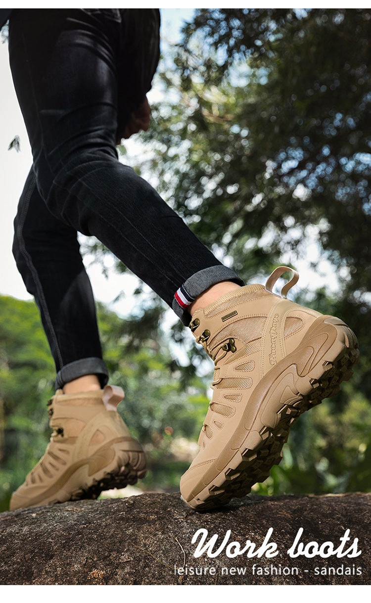 Tactical Combat Boots | Waterproof Breathable Military Hiking Boots | High-Top Climbing & Training Footwear | TRK888