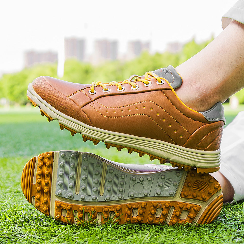THESTRON Men's Spikeless Golf Shoes Big Size Training & Casual Golf Sneakers All-Season Breathable Footwear | 718