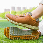 THESTRON Men's Spikeless Golf Shoes Big Size Training & Casual Golf Sneakers All-Season Breathable Footwear | 718