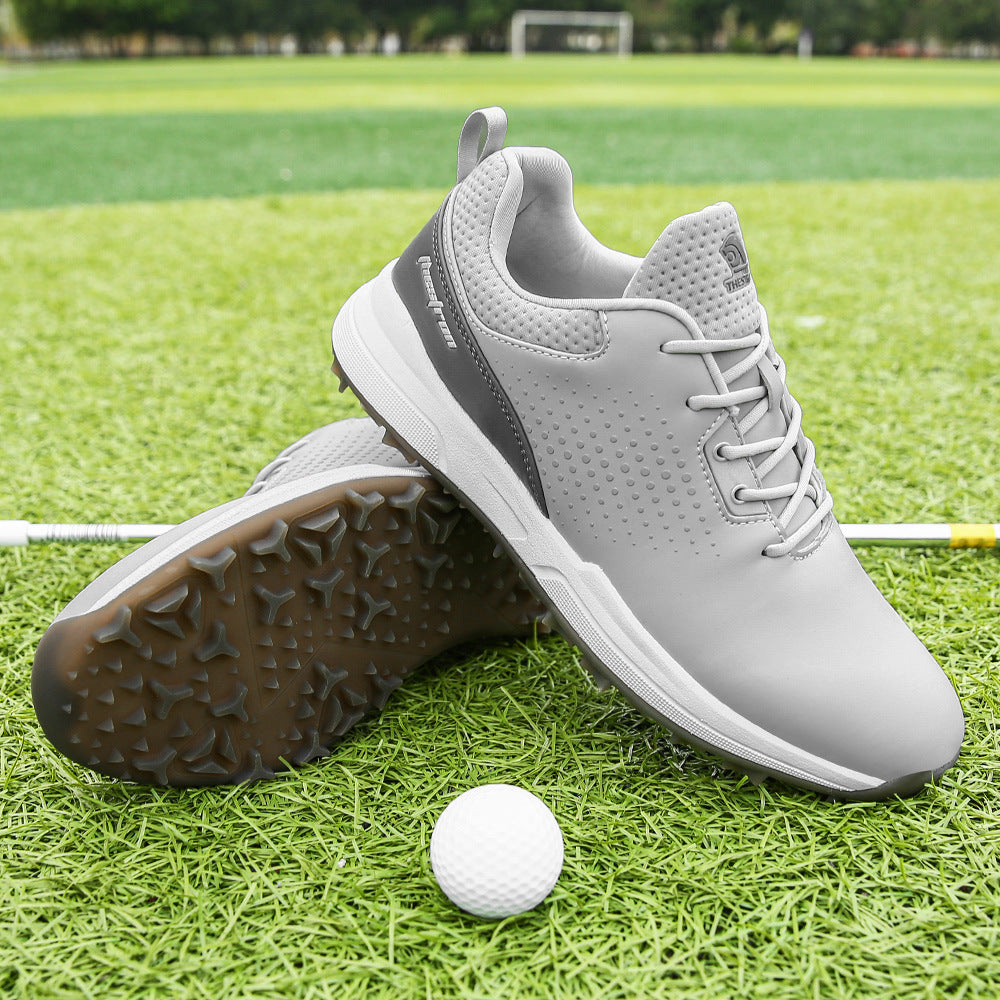 Thestron Men's Big Size Golf Shoes | Spikeless Training Shoes UK 6-13 | All-Season Casual Golf Sneakers | 2001