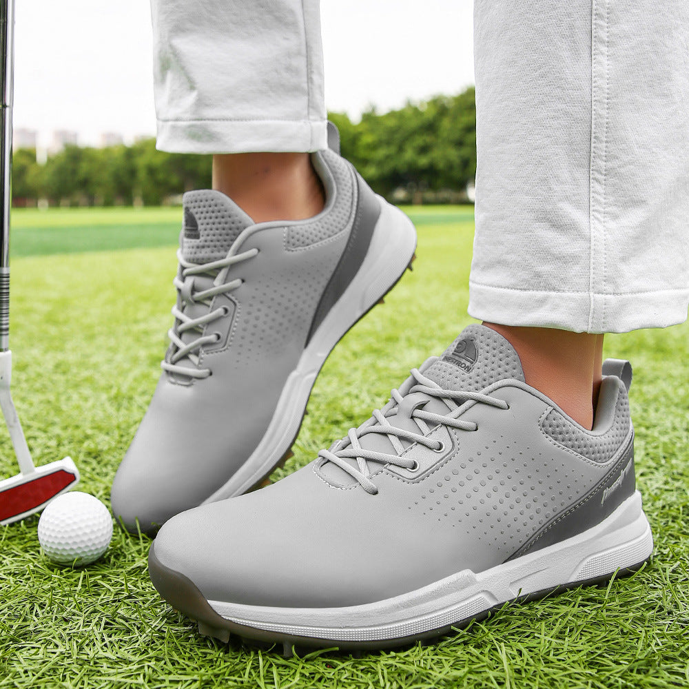 Thestron Men's Big Size Golf Shoes | Spikeless Training Shoes UK 6-13 | All-Season Casual Golf Sneakers | 2001