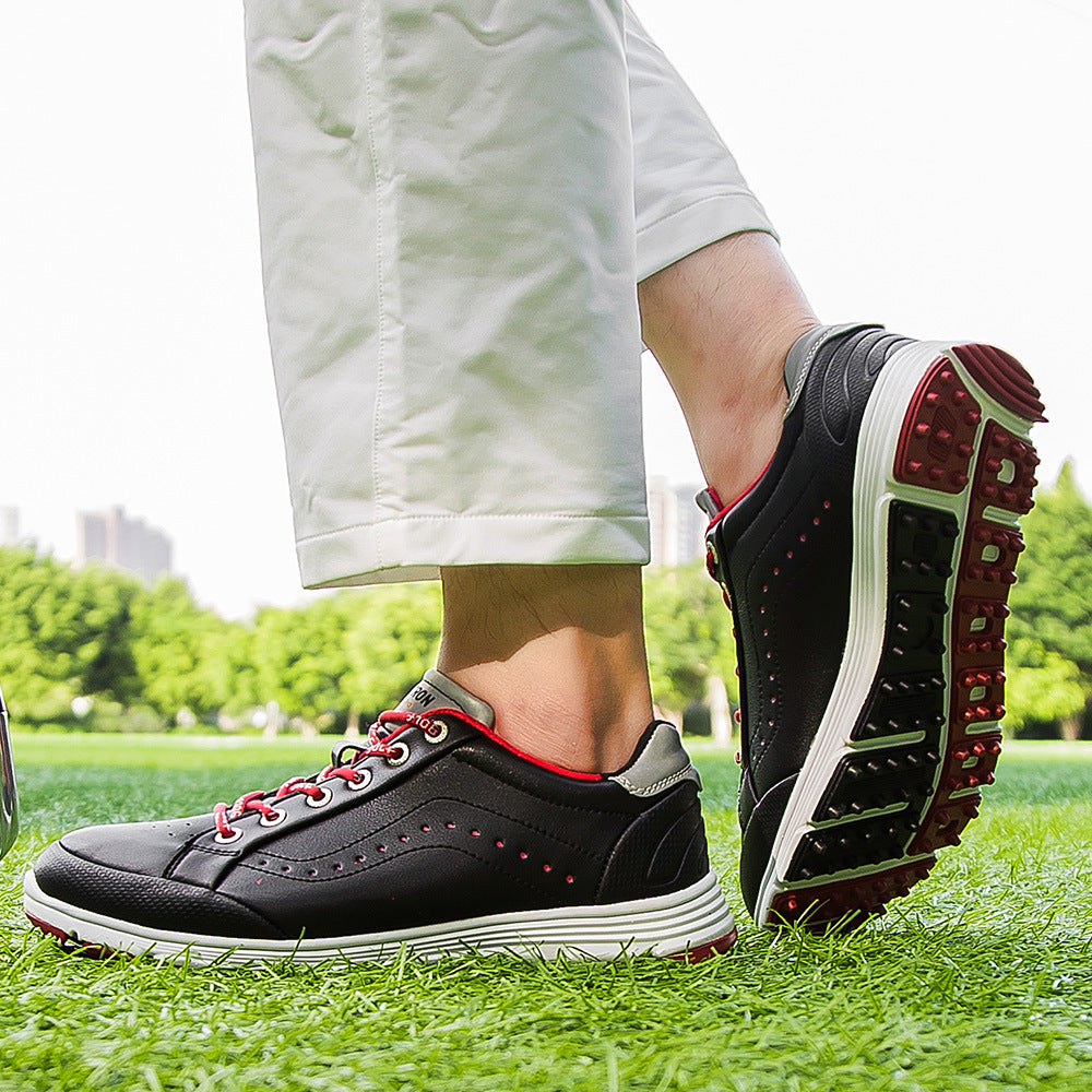 THESTRON Men's Spikeless Golf Shoes Big Size Training & Casual Golf Sneakers All-Season Breathable Footwear | 718