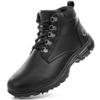 Thestron Men's High-Top Winter Golf Shoes Water-Resistant & Anti-Slip Spiked Trainers Big Sizes