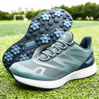 Thestron Men's Mesh Golf Shoes | Breathable Spikeless Sneakers | Lightweight Summer & Training Footwear | 916