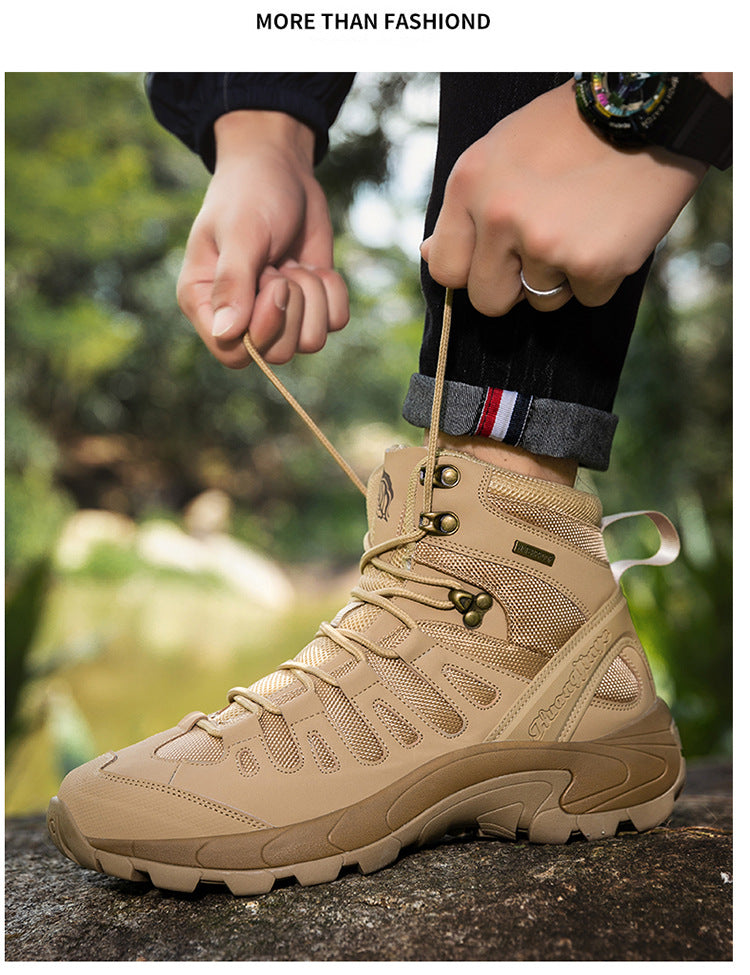 Tactical Combat Boots | Waterproof Breathable Military Hiking Boots | High-Top Climbing & Training Footwear | TRK888