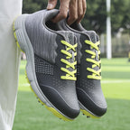 THESTRON Men's Big Size Waterproof Golf Shoes | Spiked Athletic Sneakers Size US 7-15 | T615