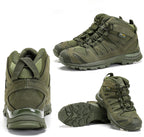 Mid-Low Tactical Combat Boots | Outdoor Desert Hiking Shoes for Men & Women | All-Terrain Camping Trekking Footwear | 054